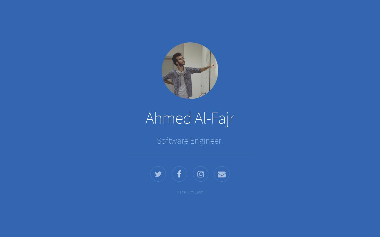 Carrd profile picture for @ahmed